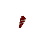 Lebanon Map Hug Pin
